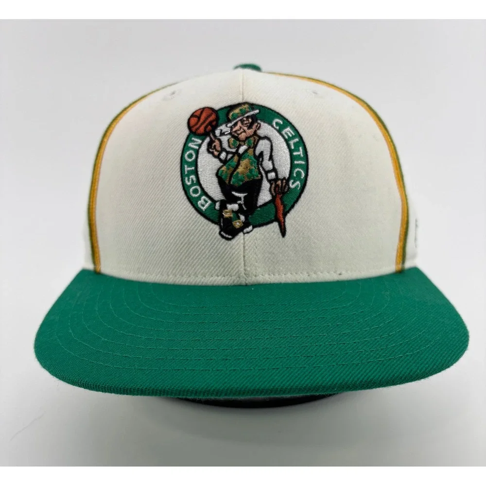 Vintage Boston Celtics Hat 100% Wool Reebok Sample Fitted Mens 7 1/8